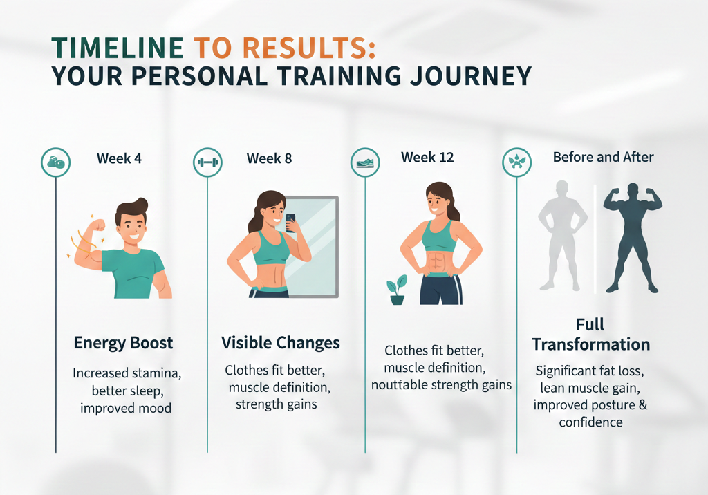 Transformation Jorney with the help of Fitness Trainer