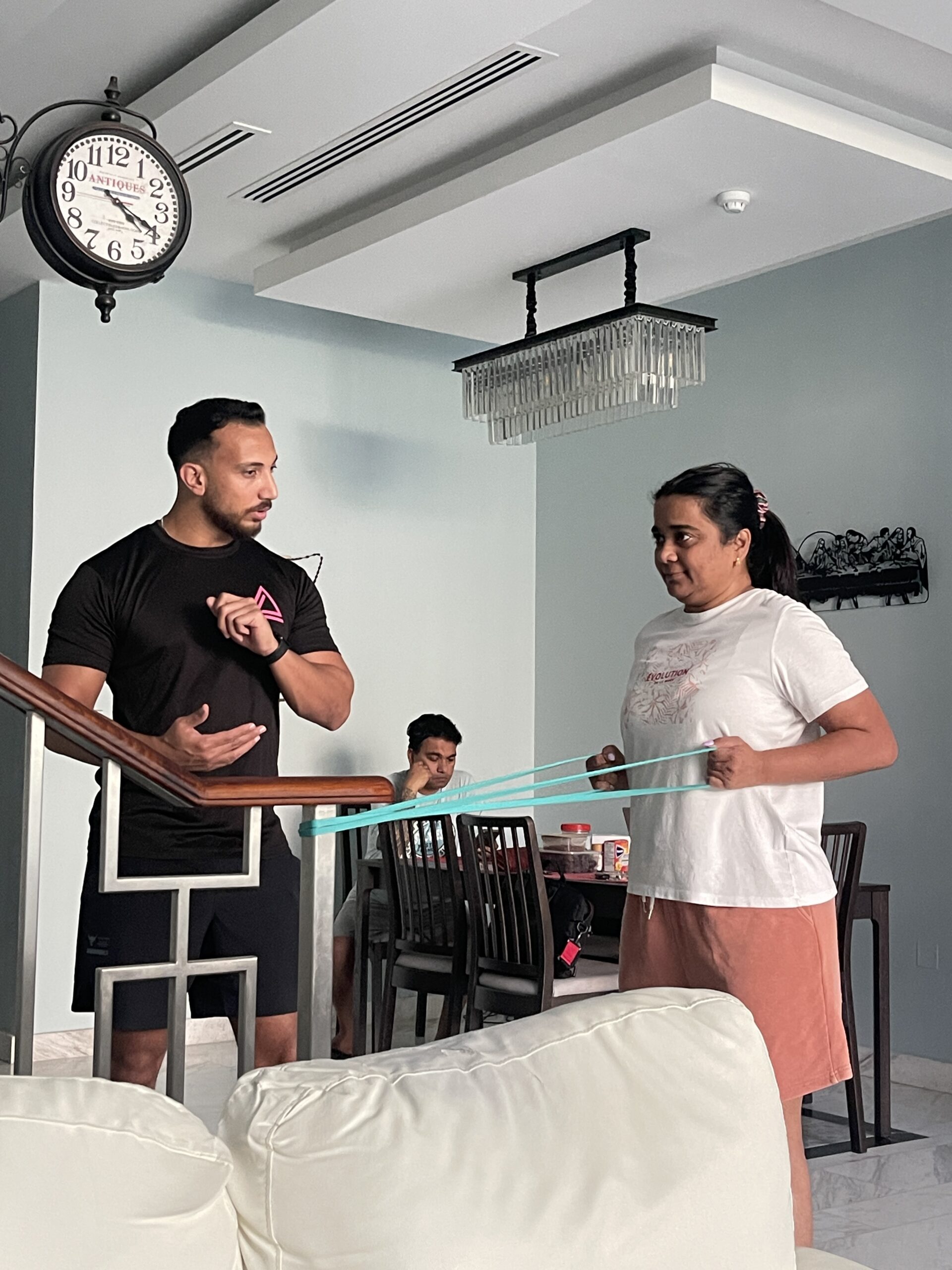 Post-surgery rehabilitation training at home in Dubai