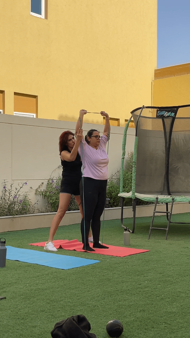 Outdoor personal training for GLP-1 weight loss clients Dubai